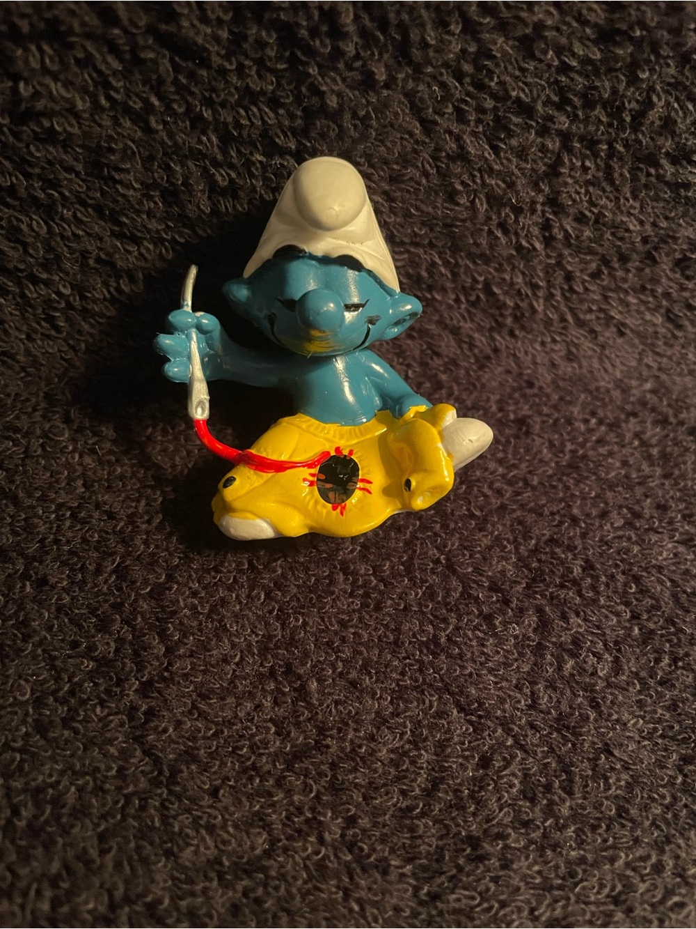 Vintage 1970’s Smurf figurines Lot of 6 - Picture 8 of 15